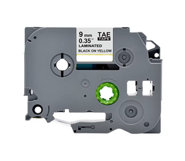 5 x Compatible Brother TZe621 Black Text on Yellow Label Tape TZe-621 (9mm x 8m)