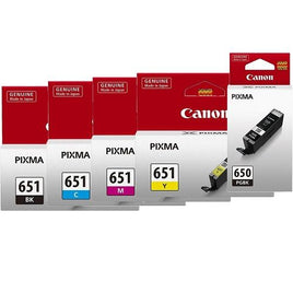 5 x Genuine Canon PGI-650 CLI-651 Ink Cartridge