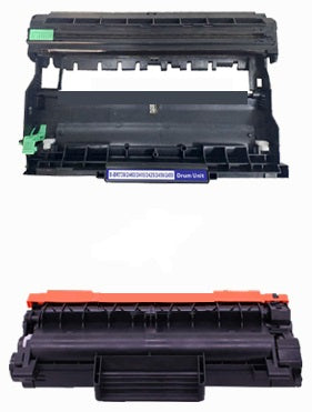 2 x Compatible Brother TN2450 Toner Cartridge + 1 x Compatible DR2425 Drum Unit