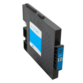 1 x Compatible Ricoh Aficio GC21 Ink Cartridge (CYAN)
