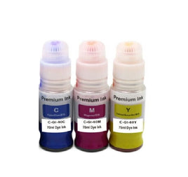 6 x Compatible Canon GI-60 Ink Bottle (2C 2M 2Y)
