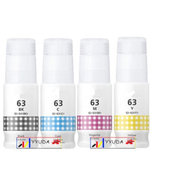 4 x Compatible Canon GI-63 Ink Bottle (1BK 1C 1M 1Y)