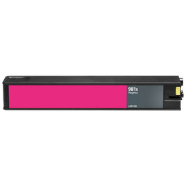 1 x Compatible HP 981X Magenta Ink Cartridge L0R10A - 10,000 Pages