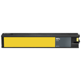 1 x Compatible HP 981X Yellow Ink Cartridge L0R11A - 10,000 Pages