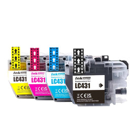 4 x Compatible Brother LC431XL Ink Cartridge LC-431XL (1BK 1C 1M 1Y)