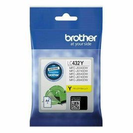 1 x Genuine Brother LC432Y Yellow Ink Cartridge LC-432Y