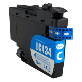1 x Compatible Brother LC434 Ink Cartridge LC-434 (CYAN)