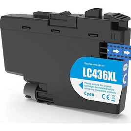 1 x Compatible Brother LC436XL Ink Cartridge LC-436XL (CYAN)