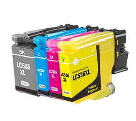 10 x Compatible Brother LC536XL Ink Cartridge LC-536XL (4BK 2C 2M 2Y)