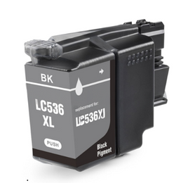 2 x Compatible Brother LC536XL Ink Cartridge LC-536XL (BLACK)