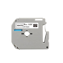 1 x Compatible Brother MK221 Black Text on White Tape 9mm x 8m