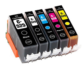 15 x Compatible Canon PGI-525 CLI-526 Ink Cartridge (3BK 3PBK 3C 3M 3Y)