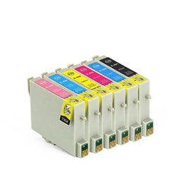 6 x Compatible Epson T0491 - T0496 Ink Cartridge (1BK 1C 1M 1Y 1LC 1LM)