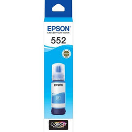 1 x Genuine Epson T552 / E552 Cyan EcoTank Ink Bottle C13T06W29
