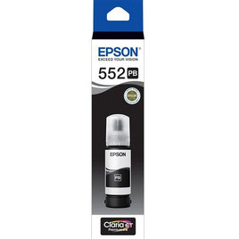 1 x Genuine Epson T552 / E552 Photo Black EcoTank Ink Bottle C13T06W192