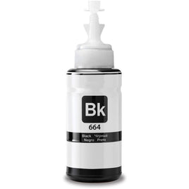2 x Compatible Epson T664 EcoTank Black Ink Bottles C13T664192