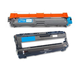 1 x Compatible Brother TN-255 Toner Cartridge + 1 x Compatible Brother DR255 Drum Unit (CYAN)