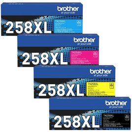 4 x Genuine TN258XL Toner Cartridge (1B 1C 1M 1Y)