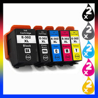 
              10 x Compatible Epson 302XL High Yield Ink Cartridge C13T01X192, C13T01Y192 - C13T01Y492 (2BK 2PBK 2C 2M 2Y)
            