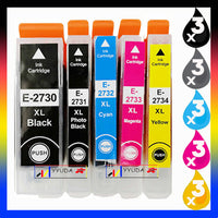 
              15 x Compatible Epson 273XL High Yield Ink Cartridge C13T274192 - C13T275492 (3BK 3PBK 3C 3M 3Y)
            
