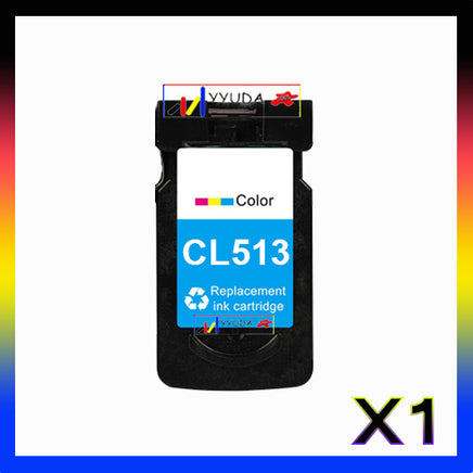 1 x Compatible Canon CL-513 Colour Ink Cartridge