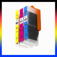 
              3 x Compatible Canon CLI-651XL CMY High Yield Colour Ink Cartridge (1C 1M 1Y)
            