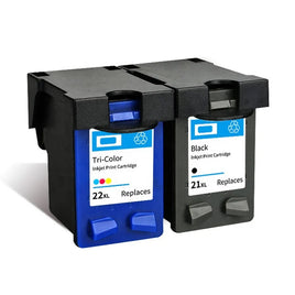 2 x Compatible HP 21XL 22XL Inkjet Cartridge C9351CA - C9352CA (1BK 1CL)