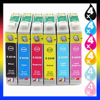 
              30x YYUDA NoN-OEM INK T0821-6 81N 82N for EPSON RX590 RX610 TX800 1410 C13T111192 - C13T111692 (5BK 5C 5M 5Y 5LC 5LM)
            