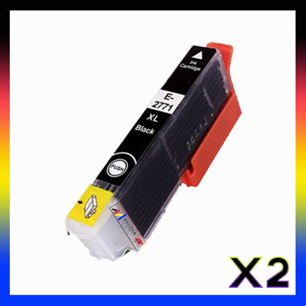 2 x Compatible Epson 277XL High Yield Black Ink Cartridge C13T278192