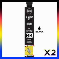 
              2 x Compatible Epson 220XL High Yield  Black Ink Cartridge C13T294192 - 400 pages
            