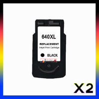 
              2 x Compatible Canon PG-640XL Black Ink Cartridge - 400 Pages
            