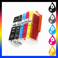 
              30 x Compatible Canon PGI-680XXL CLI-681XXL Extra High Yield Ink Cartridge [6BK 6PBK 6C 6M 6Y]
            