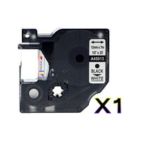 
              1 x Compatible Dymo 45013 / SD45013 Black on White LetraTag Label Plastic Tape 12mm x 7m
            