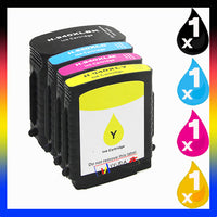 
              4 x Compatible HP 940XL High Yield Ink Cartridge C4906AA - C4909AA (1BK 1C 1M 1Y)
            