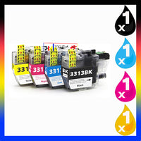 
              4 x Compatible Brother LC3313 Ink Cartridge LC-3313 (1BK 1C 1M 1Y)
            