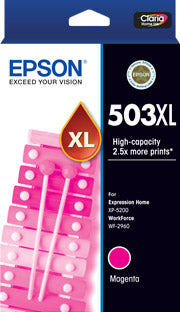 1 x Genuine Epson 503XL Magenta Ink Cartridge C13T09R392 - 470 Pages