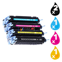 
              5 x Compatible HP 124A Toner Cartridge Q6000A - Q6001A (2BK 1C 1M 1Y)
            