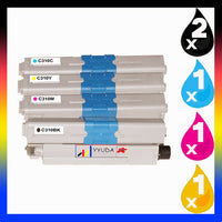 
              5 x Compatible OKI C310 Toner Cartridge 44469805 - 44469755 (2BK 1C 1M 1Y)
            