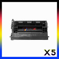 
              5 x Compatible HP 37A Black Toner Cartridge CF237A - 11,000 Pages
            