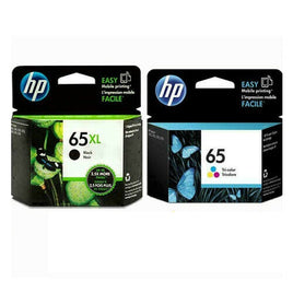 1 x Genuine HP 65XL Black + HP 65 Colour Ink Cartridge N9K04AA + N9K01AA (1BK 1CL)
