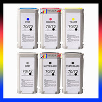 
              6 x Compatible HP 72 Ink Cartridge (1MB 1PBK 1C 1M 1Y 1G]
            