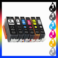 
              6 x Compatible Canon PGI-520 CLI-521 Ink Cartridge (1BK 1PBK 1C 1M 1Y 1G)
            