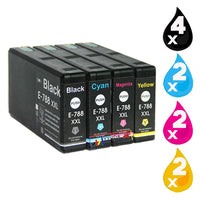 
              10 x Compatible Epson 788XXL High Yield Ink Cartridge C13T788192 - C13T788492
            