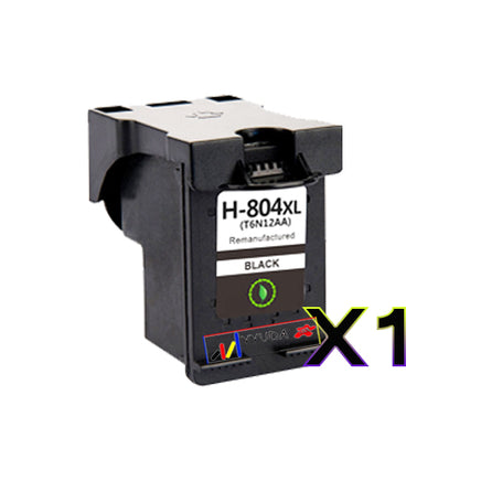 1 x Compatible HP 804XL Black Inkjet Cartridge T6N12AA