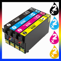 
              8 x Compatible Epson 812XL High Yield Ink Cartridge C13T05E192 - C13T05E492 (2BK 2C 2M 2Y)
            