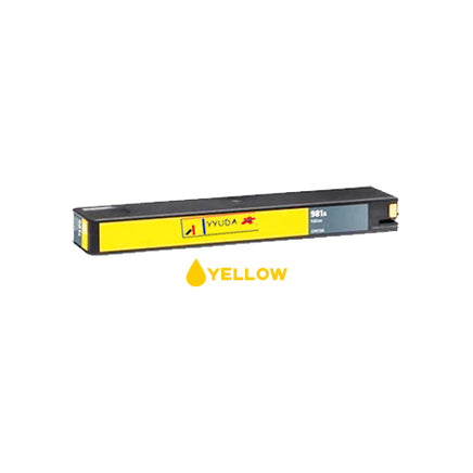 1 x Compatible HP 981X Yellow Ink Cartridge L0R11A