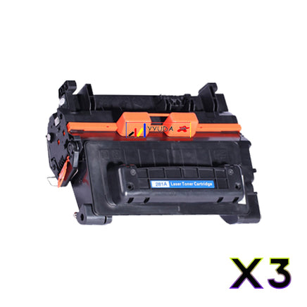 3x Compatible HP CF281A Black Toner Cartridge