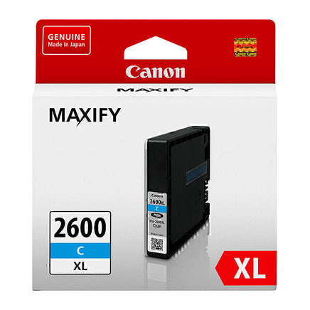 1 x Genuine Canon PGI-2600XL Cyan Ink Cartridge