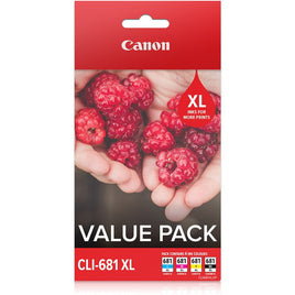 1 x Genuine Canon CLI-681XL Value Pack 4 Colour Ink Cartridge