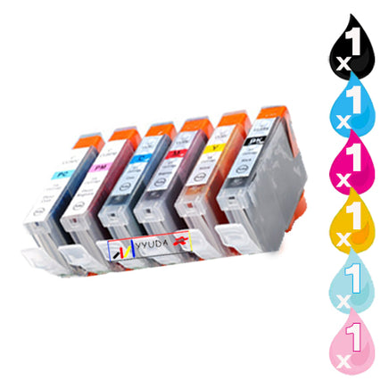 6 x Compatible Canon CLI-8 Ink Cartridge